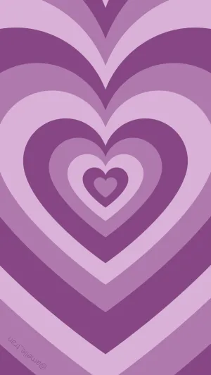Purple Heart Loop Preppy Pfp Wallpaper