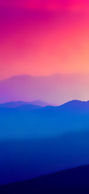 Purple Mountain Silhouette Color Iphone Wallpaper