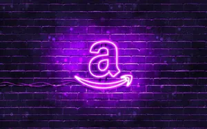 Purple Neon Light Amazon Logo Wallpaper
