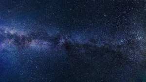 Purple Night Sky With Milky Way Wallpaper