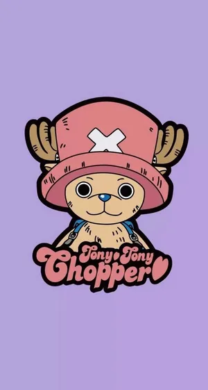 Purple One Piece Chopper Portrait Wallpaper
