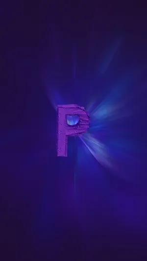 Purple P Letter Wallpaper