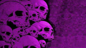 Purple Skulls Full Hd 1600x900 Wallpaper