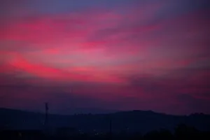 Purple Sky In Slovakia Wallpaper