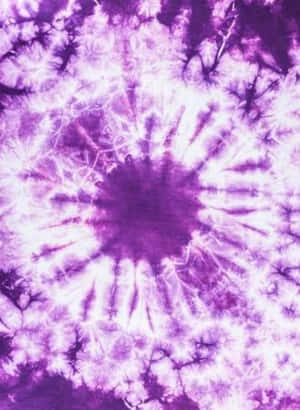 Purple Tie Dye Fabric With A White Flower Wallpaper