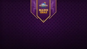 Purple Universal Mardi Gras Poster Background Wallpaper