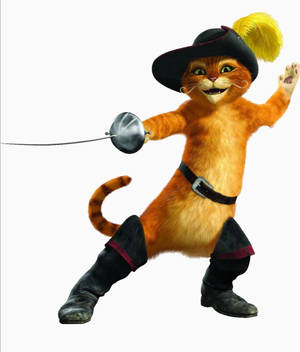 Puss In Boots Cat Musketeer Wallpaper