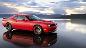 Put The Pedal To The Metal In A Dodge Hellcat Wallpaper
