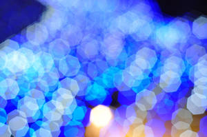 Qhd Hexagonal Bokeh Wallpaper