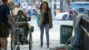 Quantico Behind The Scene With Priyanka Chopra Wallpaper