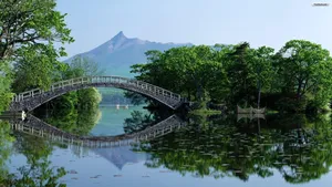 Quiet Lake In Hokkaido Wallpaper