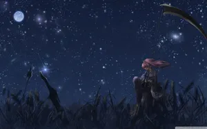 Quiet Warrior With Scythe Wallpaper