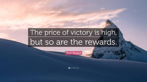 Quote About Victory Wallpaper