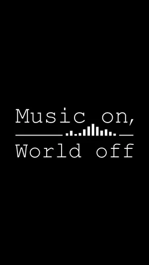 Quote On Music Phone Wallpaper