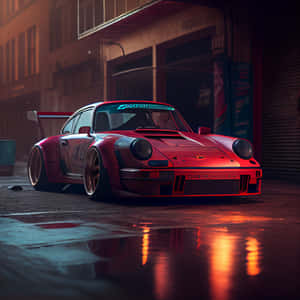 R W B Porsche Nighttime Showcase.jpg Wallpaper