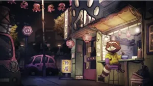 Raccoon 4k Lo Fi Wallpaper