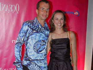 Radek Stepanek In Action Wearing A Printed Top Wallpaper