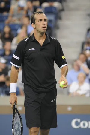 Radek Stepanek In Black Tennis Outfit Wallpaper