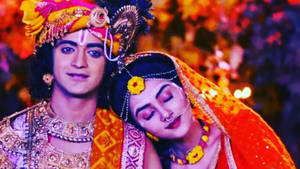 Radha Krishna Serial Leaning Wallpaper