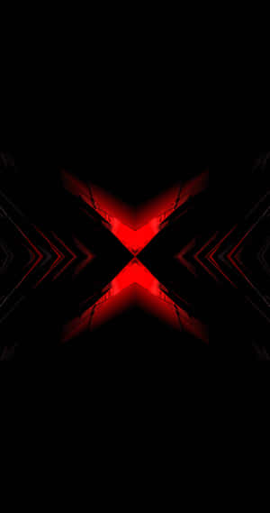 Radiance & Reflection - Black Red Neon Wallpaper