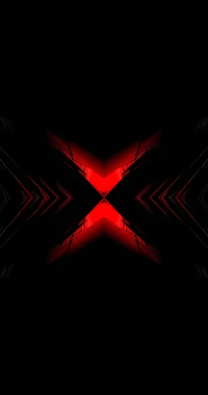 Radiance & Reflection - Black Red Neon Wallpaper