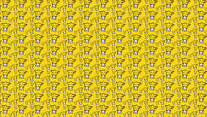 Radiant Mustard-yellow Wall Glows Against A Deep Navy-blue Background. Wallpaper