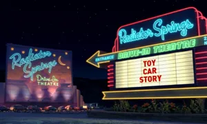 Radiator Springs Drive In Theatre Snapshot Wallpaper