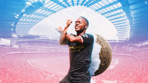 Raheem Sterling Crossed Arms Wallpaper