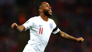 Raheem Sterling Victory Run Wallpaper