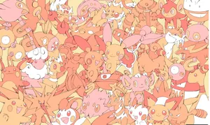 Raichu Pokemon Doodle Wallpaper