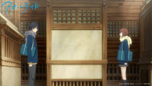 Rain Scene Ao Haru Ride Wallpaper