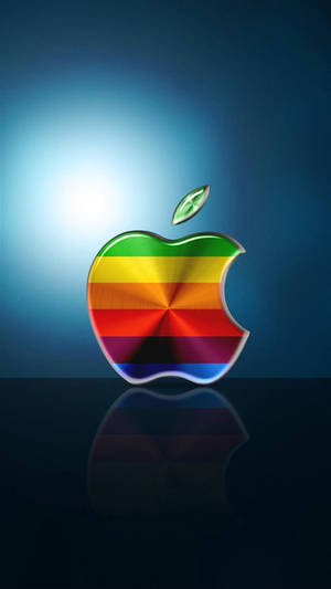 Rainbow Apple Logo Original Iphone 4 Wallpaper