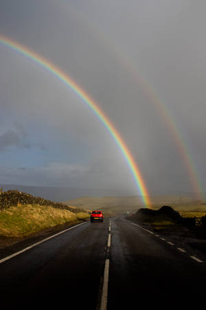 Rainbow In London Wallpaper