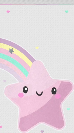 Rainbow Star Cute Iphone Lock Screen Wallpaper