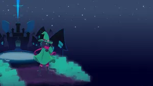 Ralsei Starry Night Wallpaper