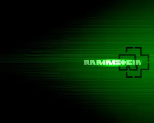 Rammstein Green Glow Background Wallpaper