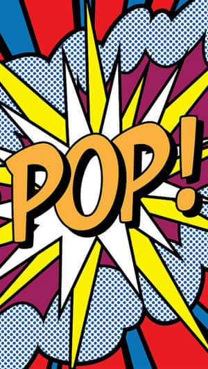 Random Text Pop Art Phone Wallpaper