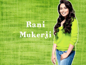 Rani Mukerji Green Poster Wallpaper
