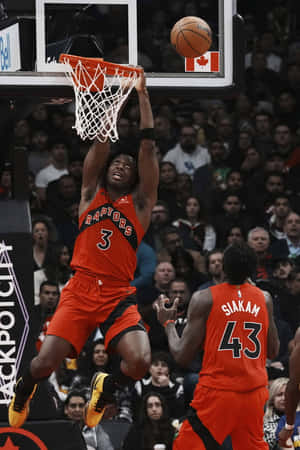 Raptors Og Anunoby Slamdunk Wallpaper