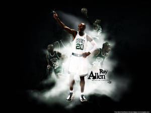Ray Allen White Collage Wallpaper