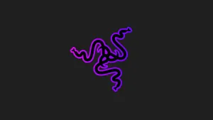 Razer Rgb Logo In Gray Wallpaper