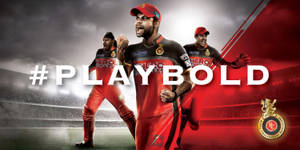 Rcb Team Play Bold Wallpaper