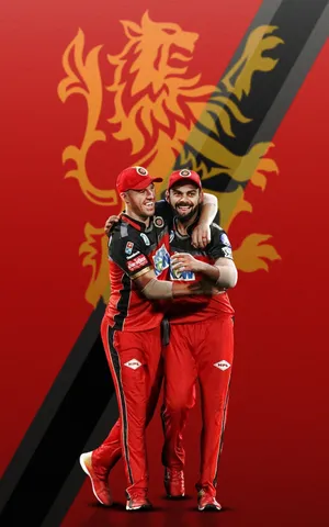 Rcb Teammates Virat And Ab Wallpaper