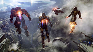 “ready For Take-off! Pilot Your Javelin Suit In Anthem And Join A Brilliant New Online World.” Wallpaper