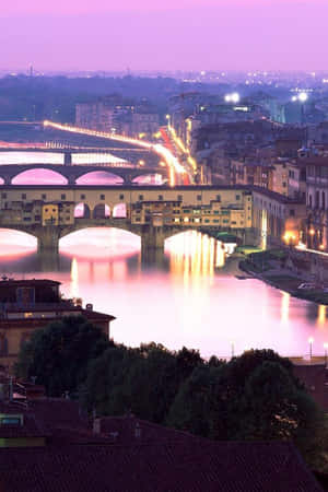 Ready La Notte Ponte Vecchio Wallpaper