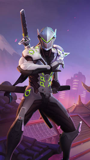 Ready To Fight Classic Genji Iphone Wallpaper