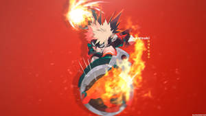 Ready To Fight - Katsuki Bakugo From My Hero Academia Wallpaper