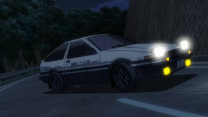 Ready To Race In Initial D Wallpaper