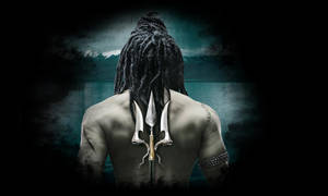 Realistic Mahadev Rudra Avatar With Trident Wallpaper