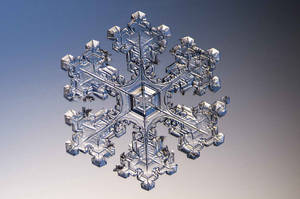 Realistic Snowflake Wallpaper